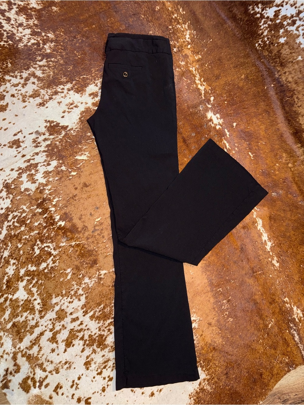 XOXO Classic Black Dress Straight-Leg Pants 7/8